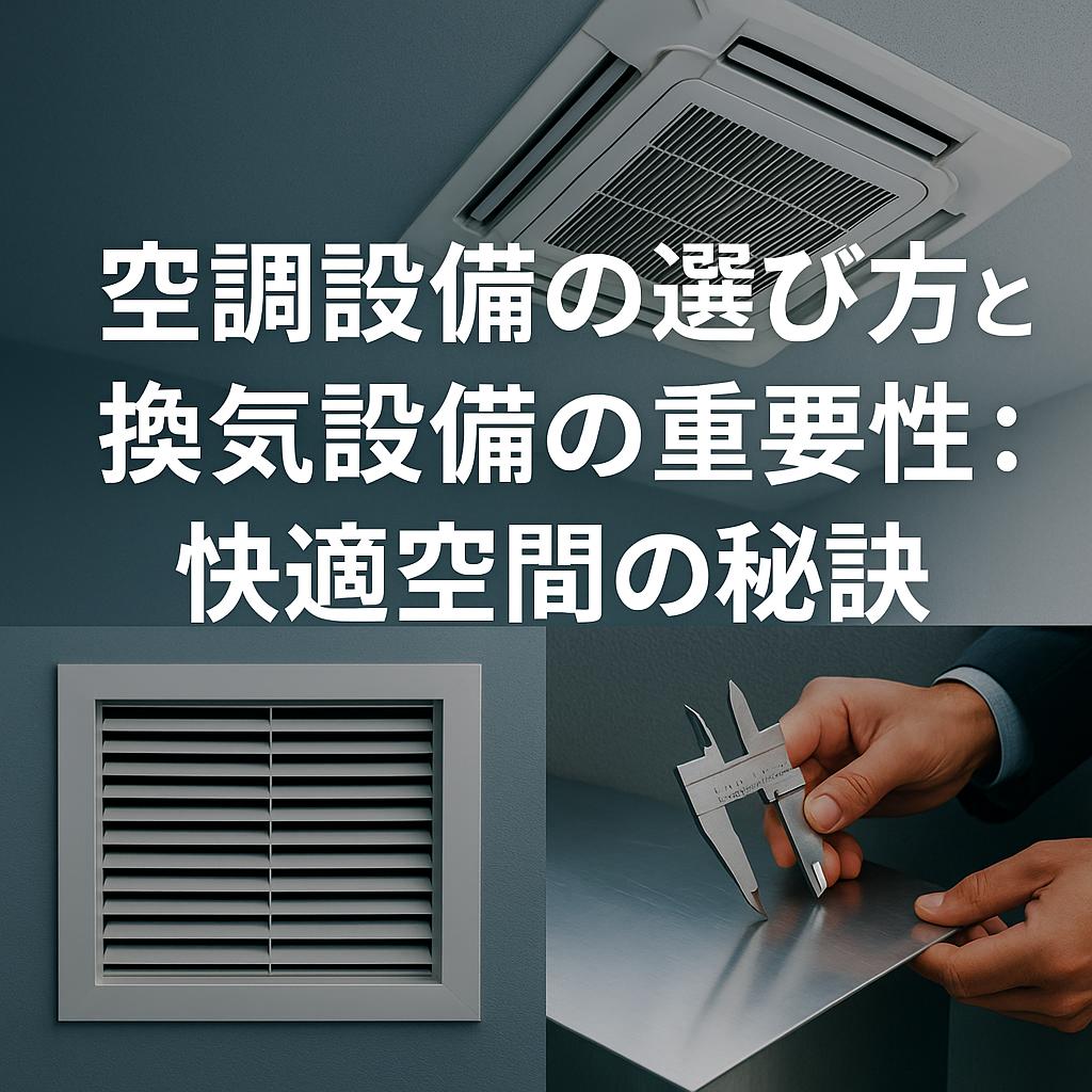 空調設備の選び方と換気設備の重要性:快適空間の秘訣